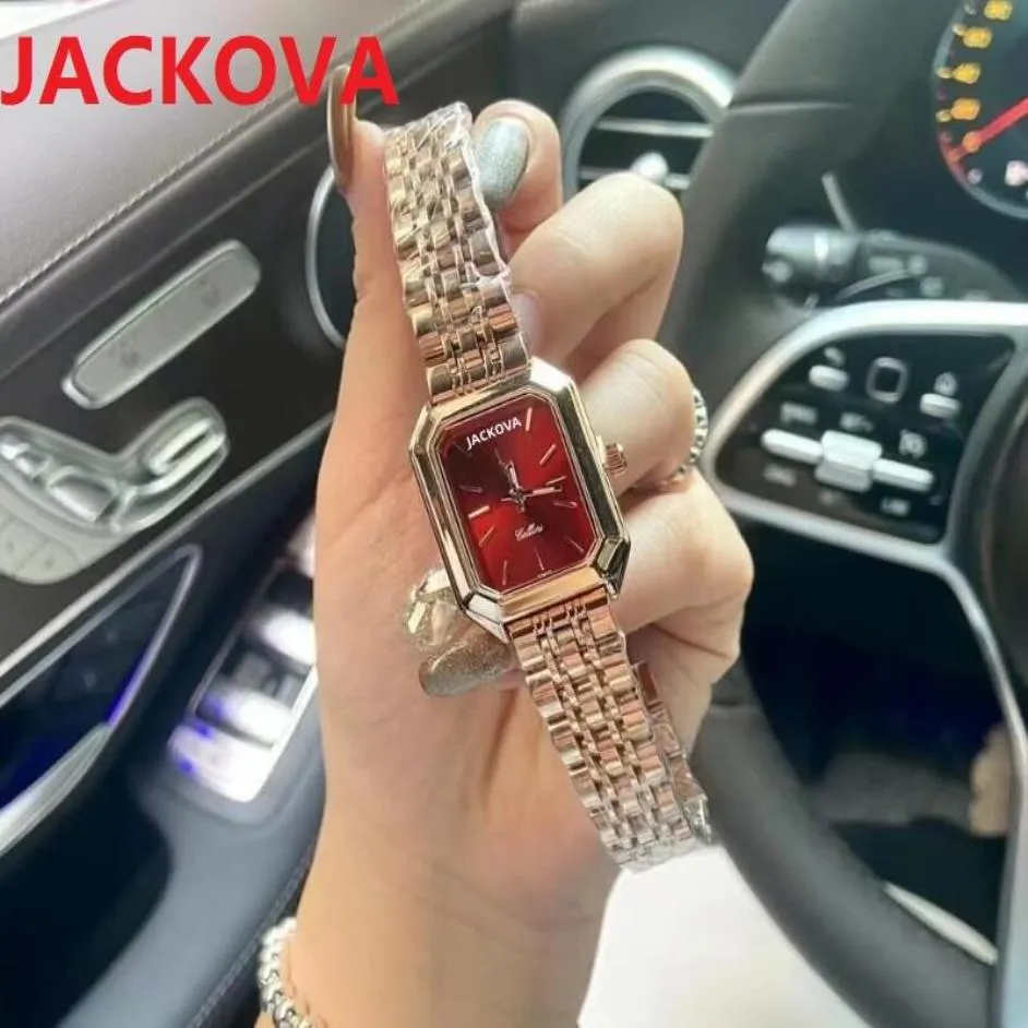 Luxury Women Rectangle Shape fashion watches 24mm Special Design Relojes De Marca Mujer silver Lady Quartz Movement Clock Rose Gol293u