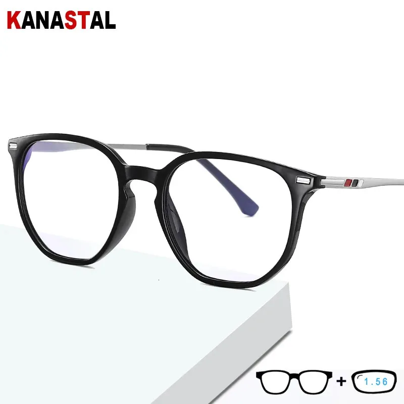 مضاد للضوء الأزرق يمنع Glasse TR90 Eyeglasses Frame Men Prescription Classes CR39 Lens Hyperopia Myopia Eyewear 240118