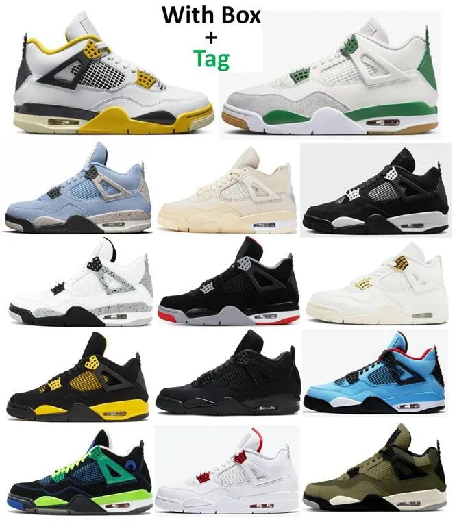 Zapatillas de baloncesto para hombre Black Cat Bred Sail White Oreo Pine Green Vivid Sulphur White Thunder Craft Olive Seafoam Black Cat DB Fire Red White Cement Motorsport Zapatillas de deporte