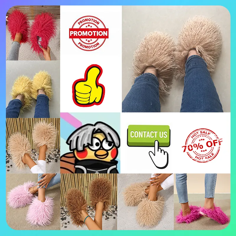 Designer Casual Plush slippers padded shoes for women man Autumn Winter Keep Warm Comfortable wear resistant Indoor Wool Fur Slippers Full Softy