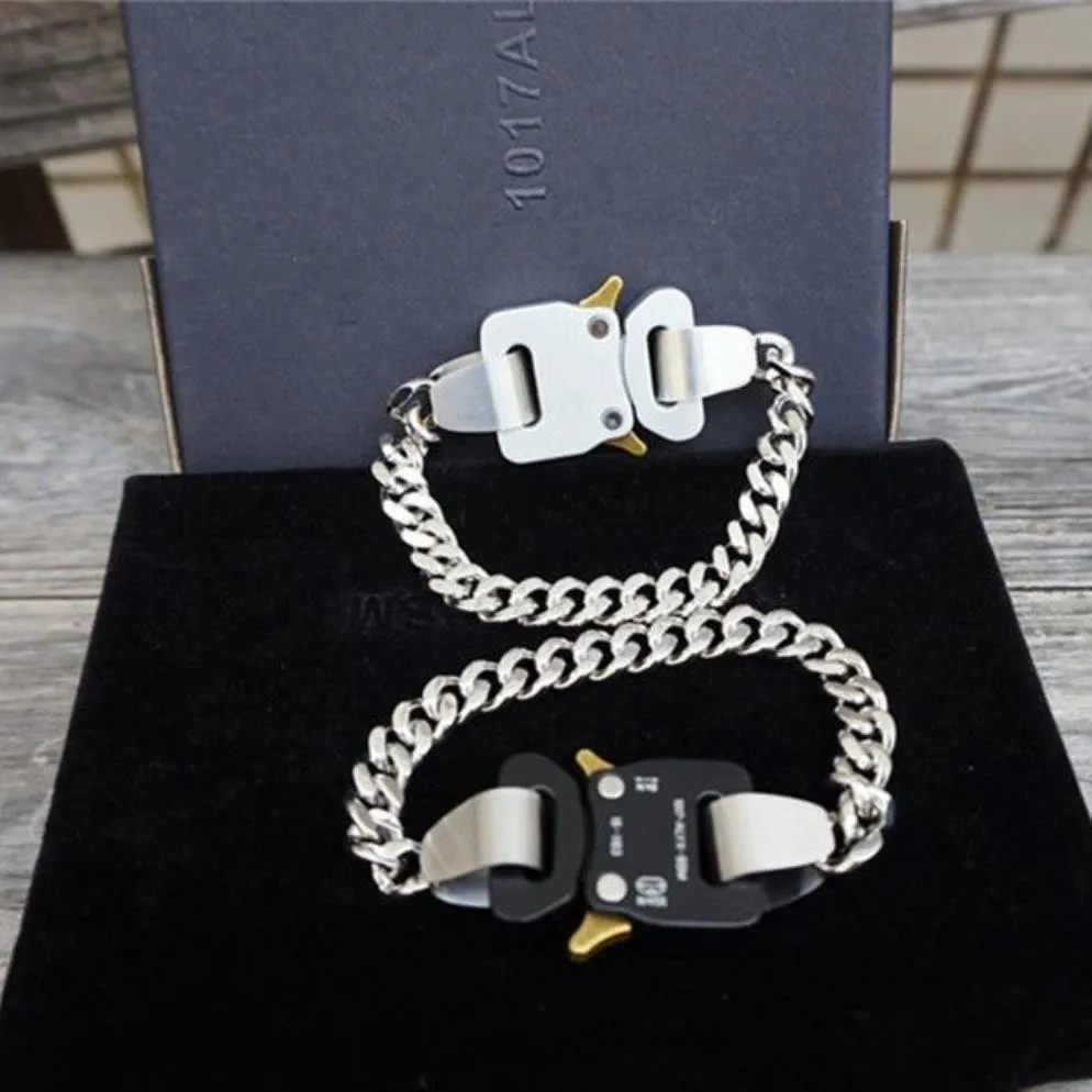 Men Women 1017 Alyx 9sm River Link Bracelet عالي الجودة من التيتانيوم من الفولاذ المقاوم للصدأ Aylx ملحقات المعادن Q0717217H