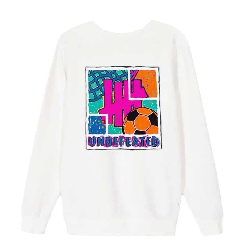 Undefeated Long Sleeve Unbeaten Five Bar Men's and Women's Pullover Sweater Fashion Football Graffiti Lovers