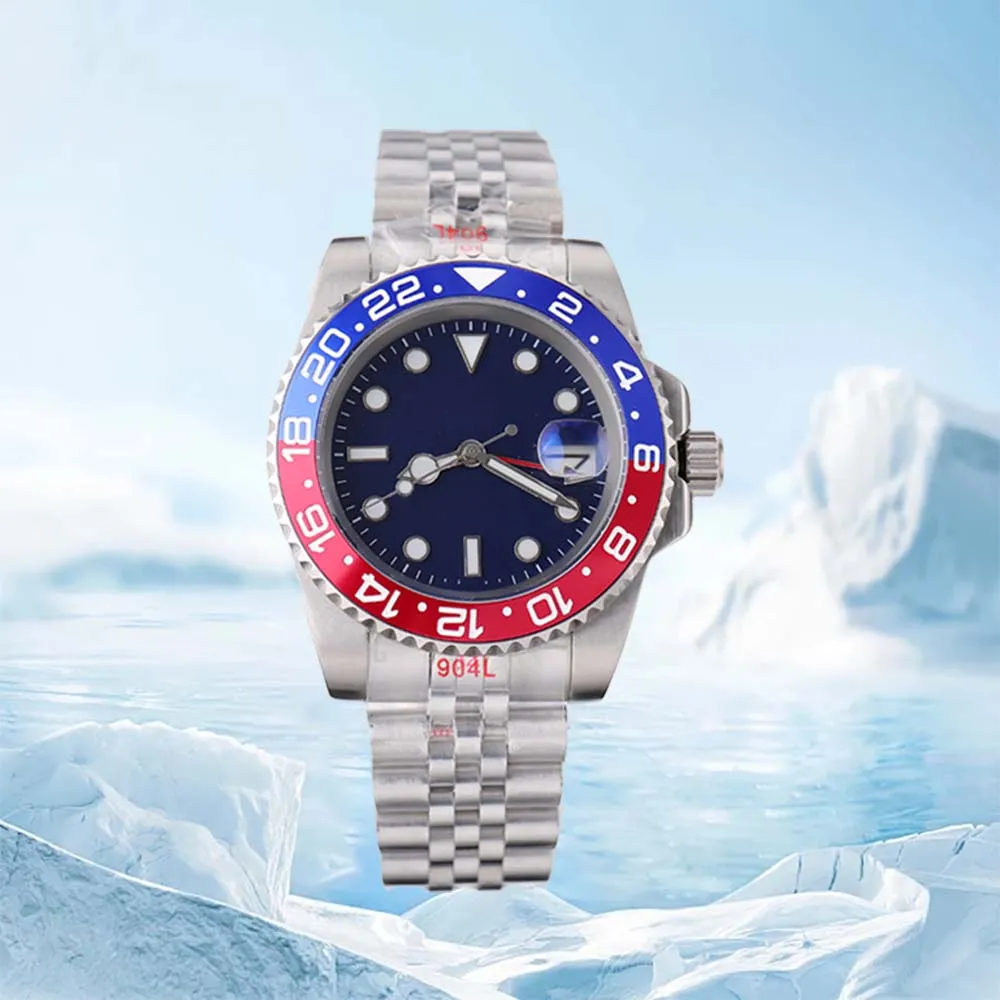 2024 Męskie automatyczne zegarek nurkowania Ceramiczna ramka 904L ze stali nierdzewnej mechaniczna mechaniczna nurkowanie na rękę Sapphire Crystal Waterproof Watches Luksusowa najwyższej jakości relojes
