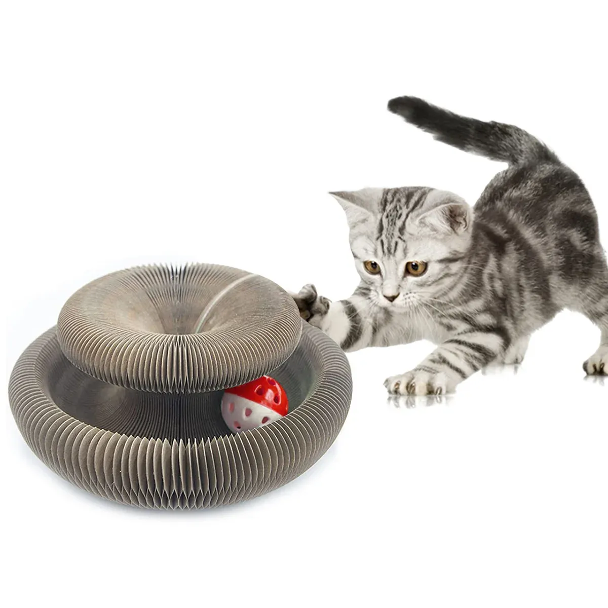 Toys Foldable and Transformable Cat Scratch Board with Corrugated Cardboard and Large Cat Nest Organ Cat Scratch Board Cat Toys