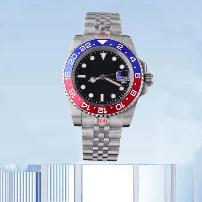 Black Mens Watches 3A Kwaliteitsontwerper Mechanische automatische polshorloge 904L roestvrijstalen horloge voor mannenbewegingspolhorloges Hoogwaardige waterdichte horloges