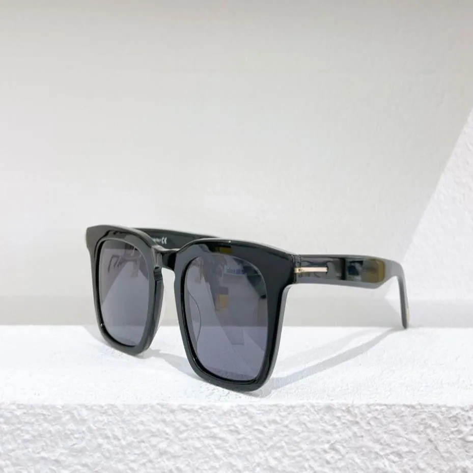 Dax brilhante preto cinza quadrado óculos de sol 0751 sunnies moda óculos de sol para homem occhiali da sole firmati uv400 proteção óculos 2934