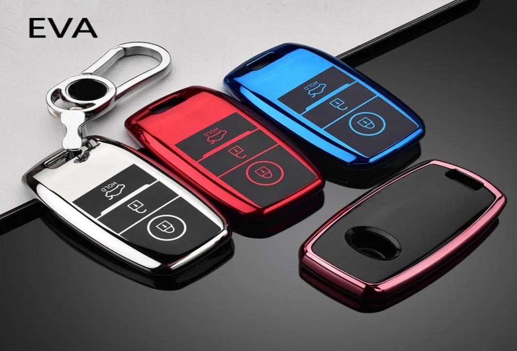 TPU Car Key Case FOB Cover for Kia Ceed Rio Rio5 Sportage R K3 KX3 K4 K5 Ceed Sorento Cerato Optima 2015 2016 2017 Keychain2851788