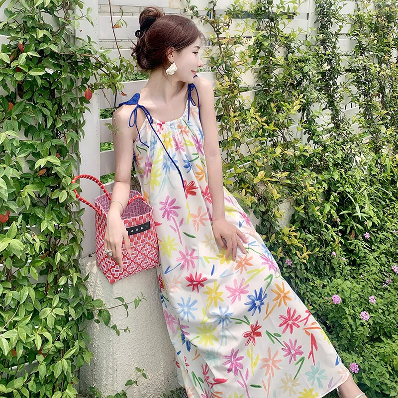 Beach Dresses Woman Summer Sleeveless One-Shoulder Maxi Dress Floral Polyester from Dhgate Basic & Casual Dresses - price 43.92 Beach Dresses Woman Summer Sleeveless One-Shoulder Maxi Dress Floral Polyester from Dhgate Basic & Casual Dresses - price 43.92