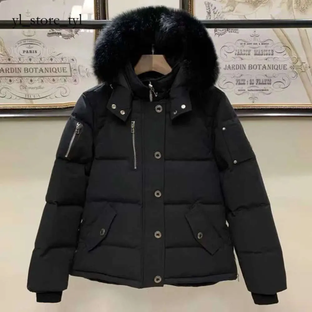 Mooses Knuckle Designer Damen-Winterverdickung, warme Daunenjacke, Elch, weißer Fuchs, Outdoor, lässig, winddicht, Herrenjacke, wasserdicht, schneesicher, Daunenjacke 314