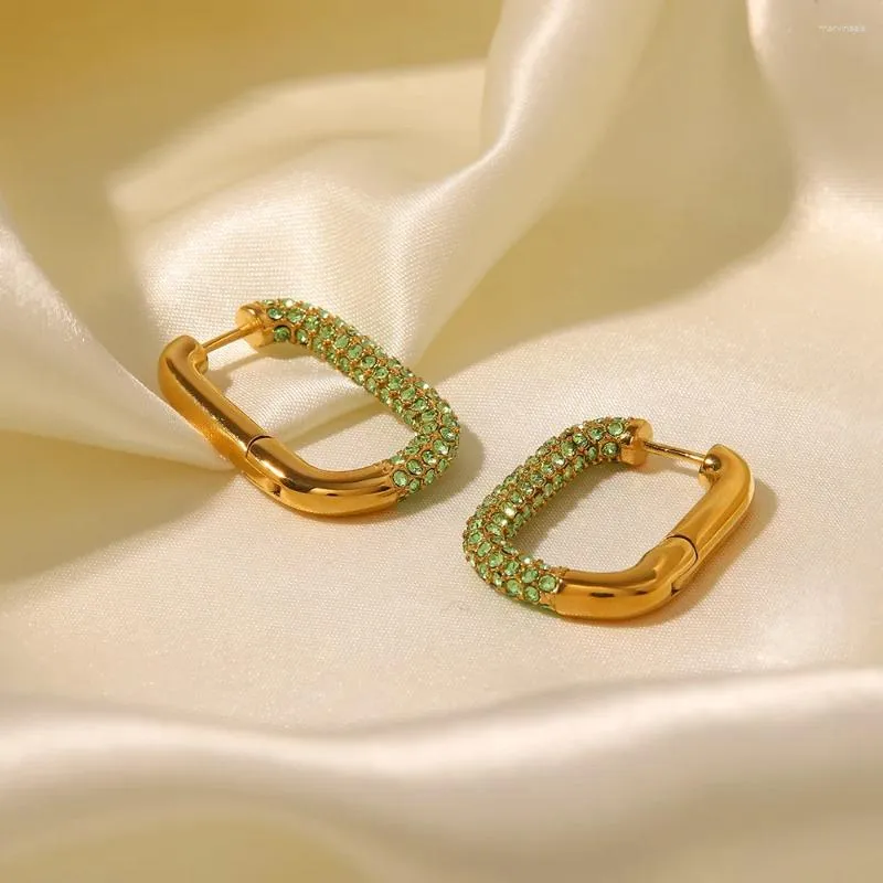 Orecchini a lobo Offerta speciale Placcato in oro 18 carati Gioielli di moda geometrici di alta qualità in acciaio inossidabile per donna
