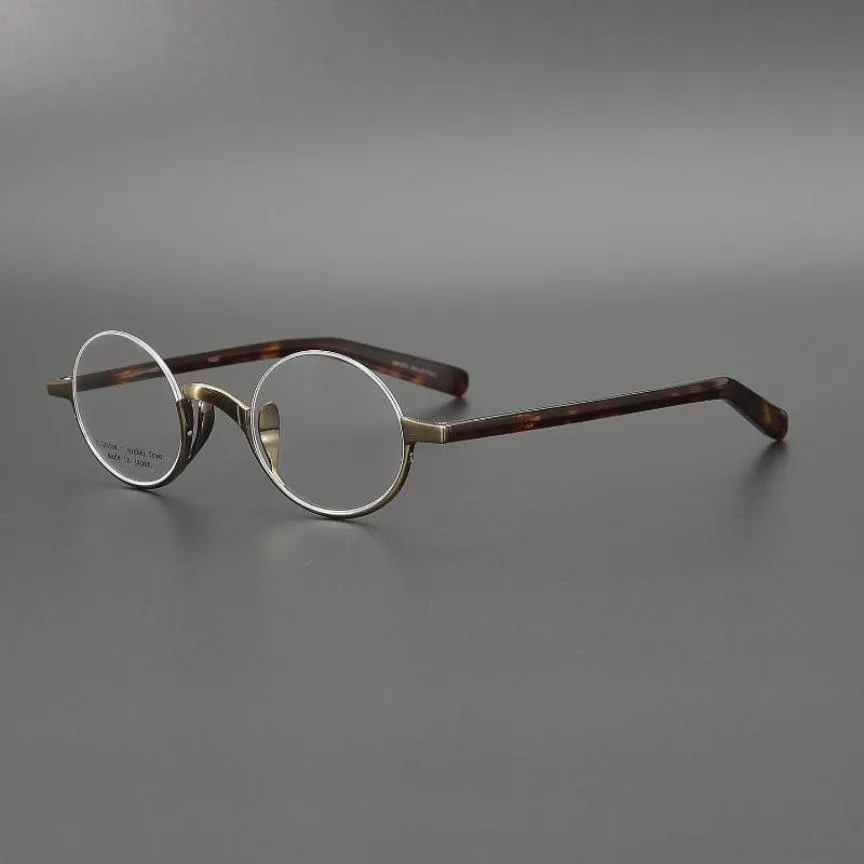 Collezione giapponese della stessa piccola montatura rotonda di John Lennon Repubblica Cina Occhiali retrò Moda Occhiali da sole Frames249D