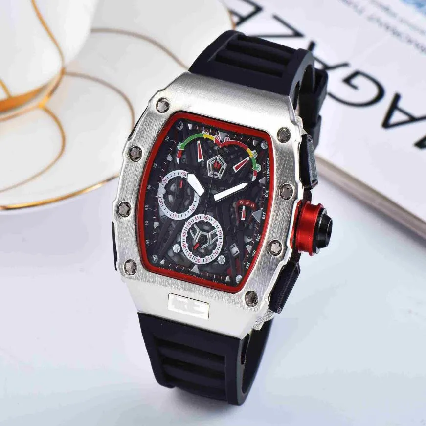 Mens Watches Top Brand Luxury Quartz Watch Men Casual Rubber band Military Waterproof Sport Wristwatch stainless steel relojes CA247U