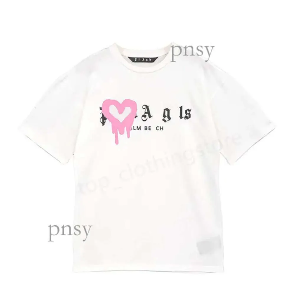 Palm Angel Mens Mulheres Designer Palm Angel Camisa Manga Curta Verão Marca de Moda Lazer Solto Maré Cottons Love Print S Tops Palm Angel Camiseta 762