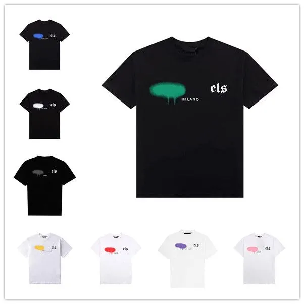 designer Tshirt Black T Shirty Luksusowe męskie i damskie Outdoor Pure Cotton T Shirt Drukowane okrągłe krótkie rękawowe koszulę sportową Luksusowe pary L2