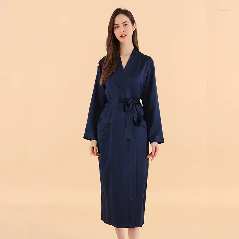 Women's Sleepwear Wholesale Customize High Quality Silk Kimono Robe Pajamas Print
