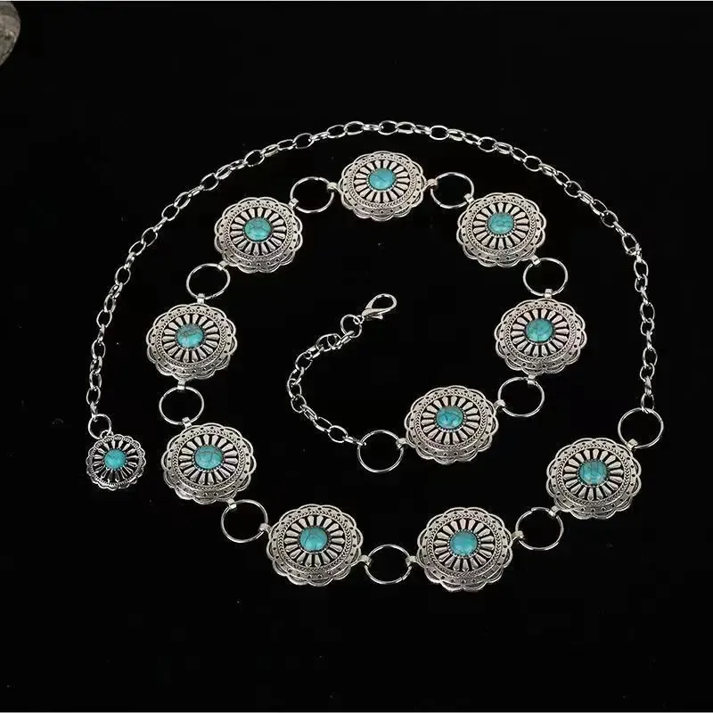 【送料&関税込】ChloAC l Chain Belt DHgate.com:Chain Belts for Women - Silvertone Oval Link