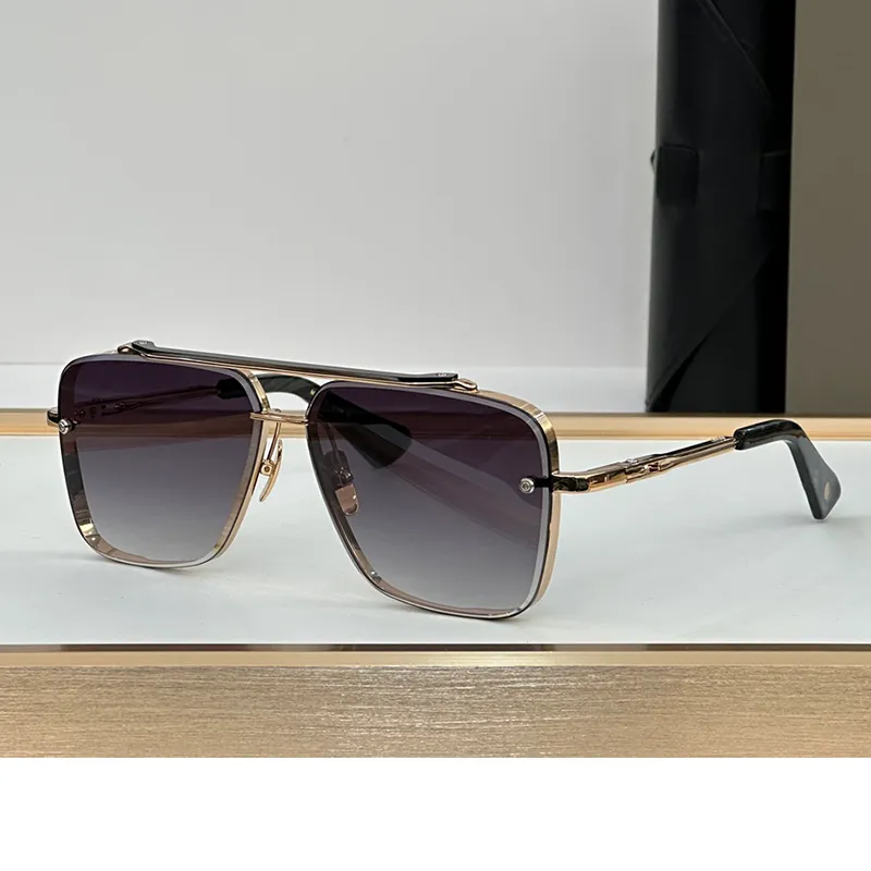 Neue Top Mach Six Sonnenbrille MACH SIX LIMITED EDITION Vintage Augenbrauenliniendesign Zweifarbiges Doppelschichtdesign Anspruchsvolle Handwerkskunst, exquisites High-End