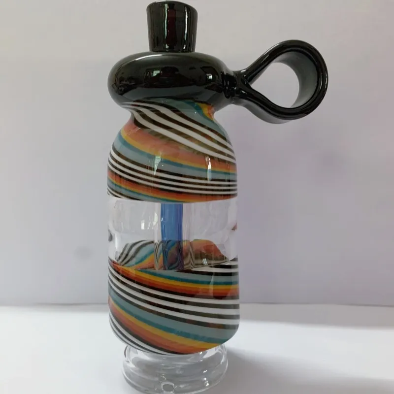 Peak Pro rookaccessoires Vormvervanging Aangepaste glazen bovenkant met glazen bubbler Kleurrijke premium kwaliteit Dab Rig waterpijpfles Handgemaakt dik glas