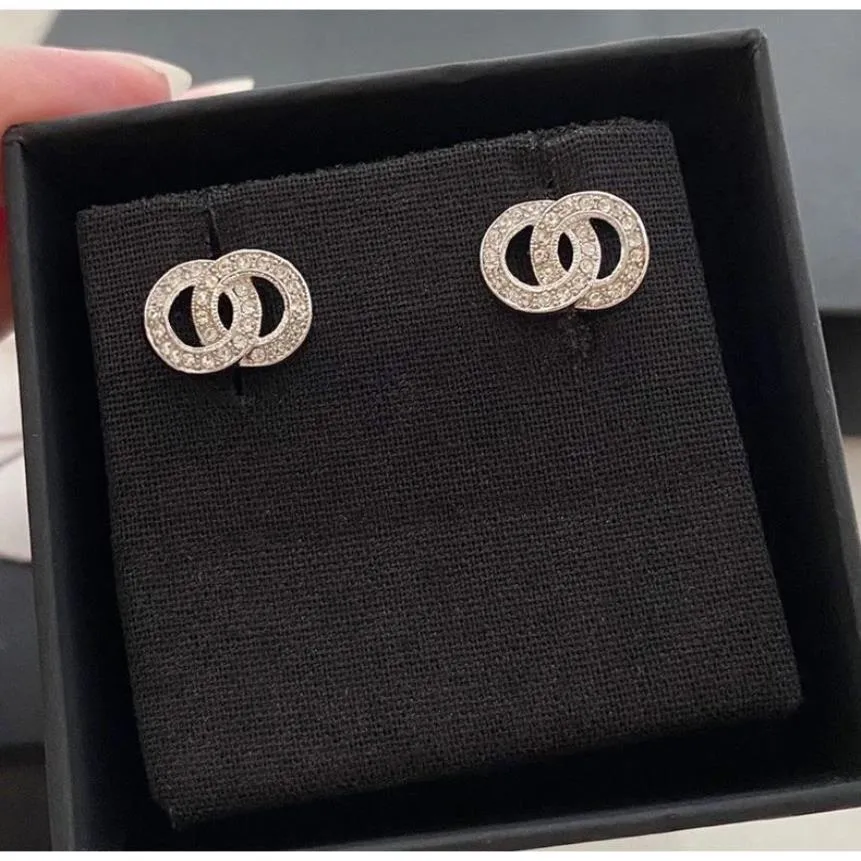 Mode oorbellen voor dames Lux sieraden feest bruiloft verloving liefhebbers oorbellen met flanel bag258m