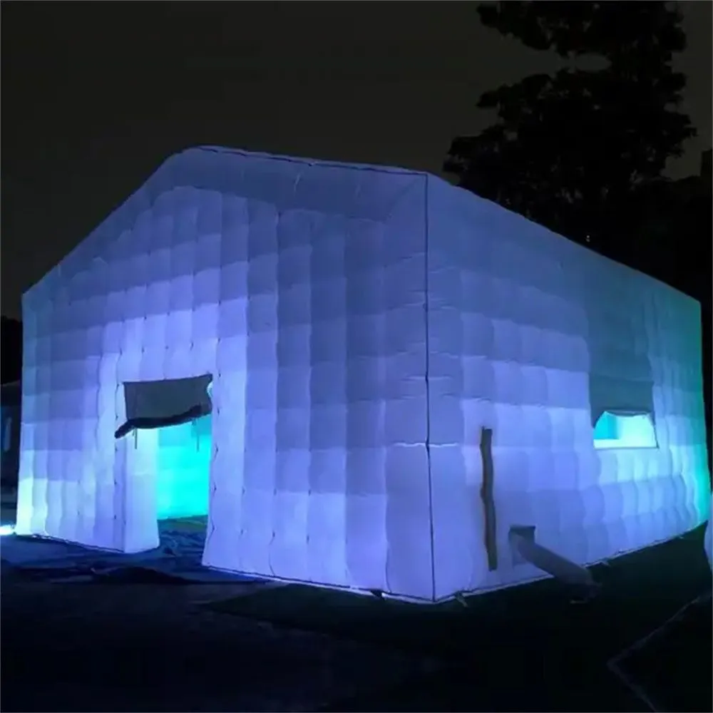 Custom Inflatable LED Cube Tent - Portable Disco Bar, Exhibition Booth ...