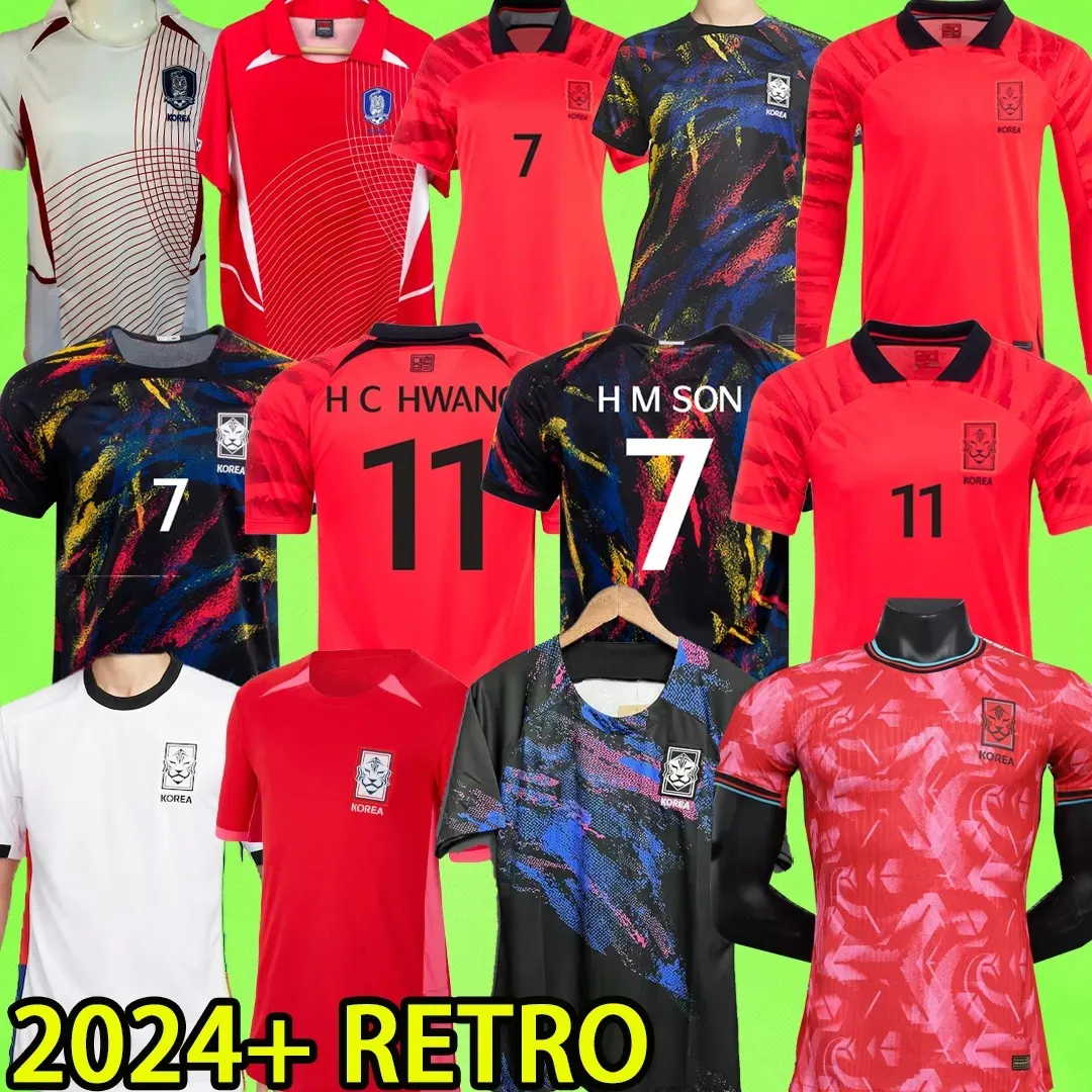 22 23 24 COREA DEL SUD Maglie da calcio Maglie da calcio da uomo KIDS KIT DONNA H M FIGLIO Squadra nazionale HWANG LEE 2024 Fan Player Versione 2002 RETRO Allenamento a maniche lunghe