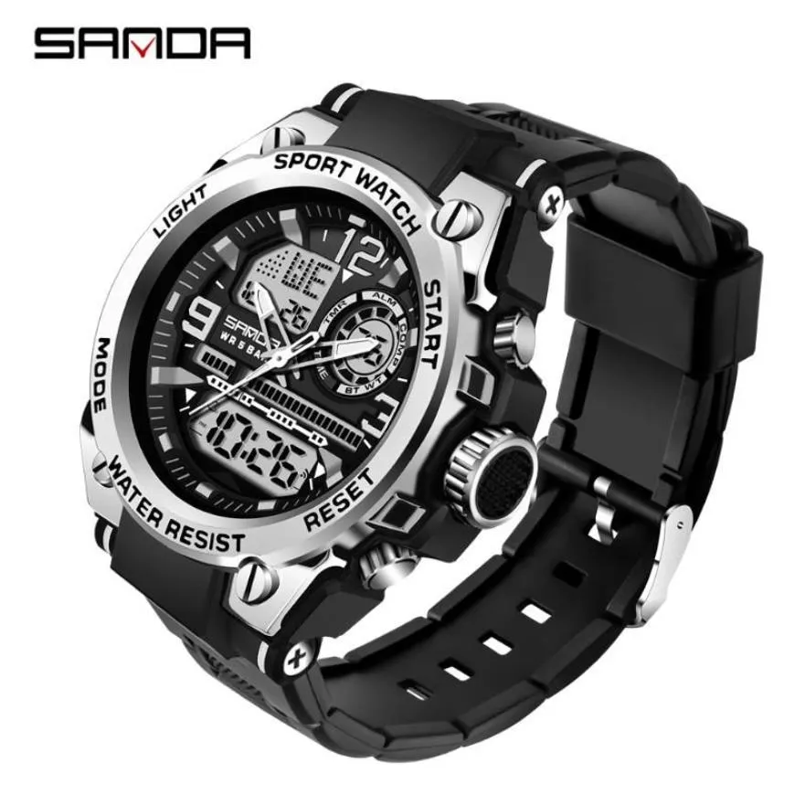 Top Brand Orologi da uomo 5ATM Impermeabile Sport Orologio da polso militare Orologio al quarzo per uomo Orologio Relogio Masculino 6024 Orologio da polso282T