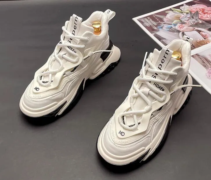 Men's High Top Fashion Sneakers Height Increasing, Breathable Sport  Shoes, Color Block Design, Lightweight, Casual Party Lace-Ups