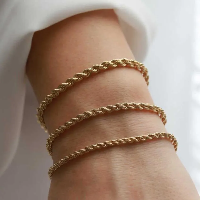 Vnox charmoso flash ed corda corrente pulseiras para mulheres senhora aço inoxidável pulso jóias comprimento ajustável261a