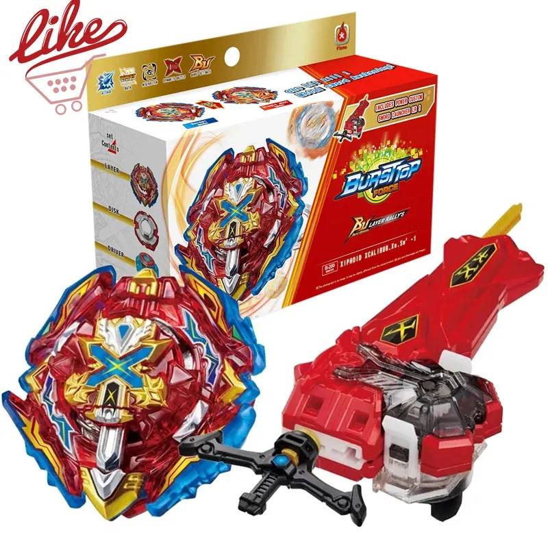 Laike DB B200 Xiphoïde Xcalibur toupie Dynamite bataille avec épée forme lanceur coffret jouets pour enfants 240119