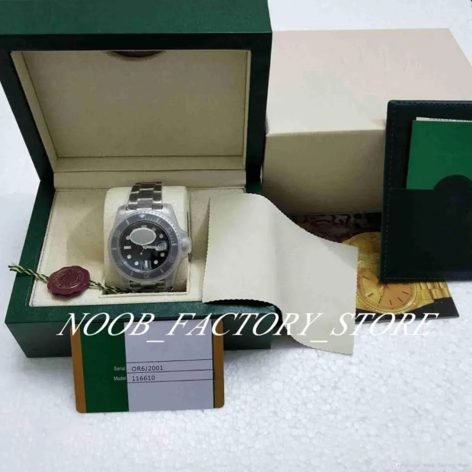 Montres-bracelets Super Watch N Factory V5 Version 3 Couleur 2813 Mouvement automatique Montre-bracelet Noir 40mm Lunette en céramique Verre saphir D238z