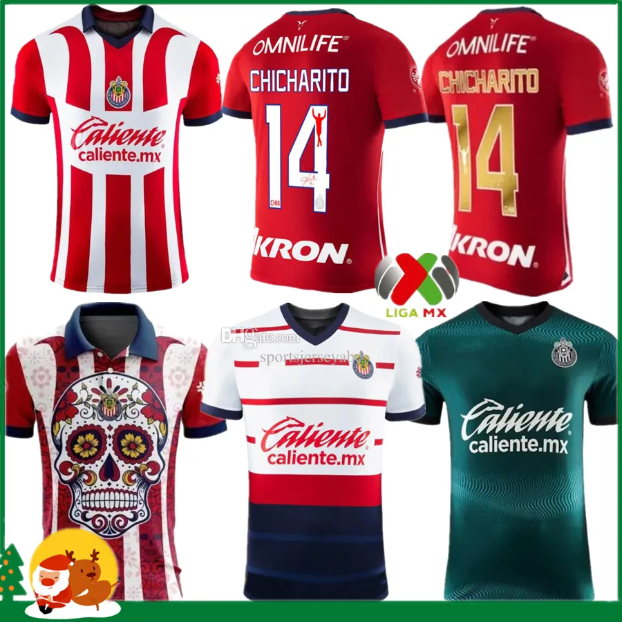 23 24 Chivas de Guadalanara Futbol Formaları 2023 2024 3. Liga MX C. Cowell A.Zaldivar Calderon J.IAS Chicharito A.Vega Ponce Aarado Erkek Kadınlar / Çocuk Kiti Futbol 11 20 20 20 20