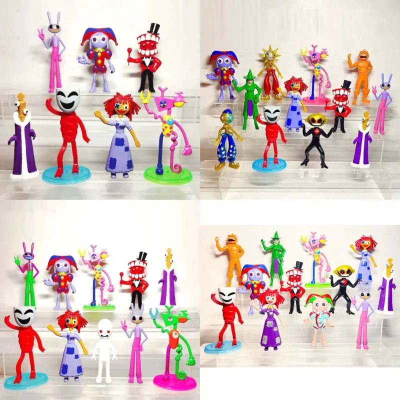 691012PCS The Amazing Digital Circus Figure Action PVC Model Highquality Toy Desk Decor Collection Children's Birthday Gifts 240123