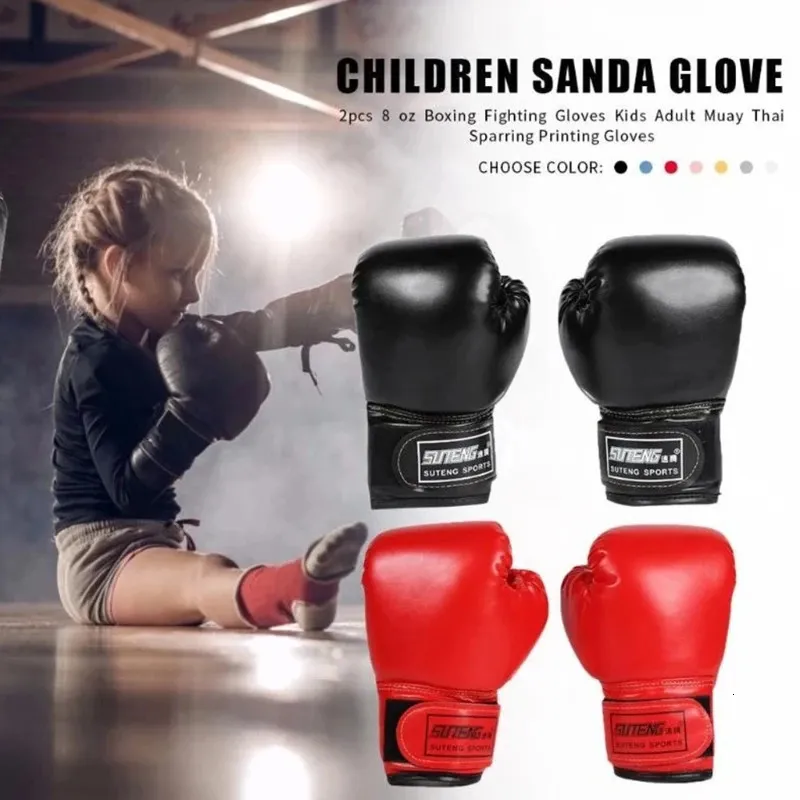 Gants De Boxe Enfants En Mousse éponge - Pour Boxe, Kickboxing, Entraînement, Garçons Et Filles 3 à 9 Ans