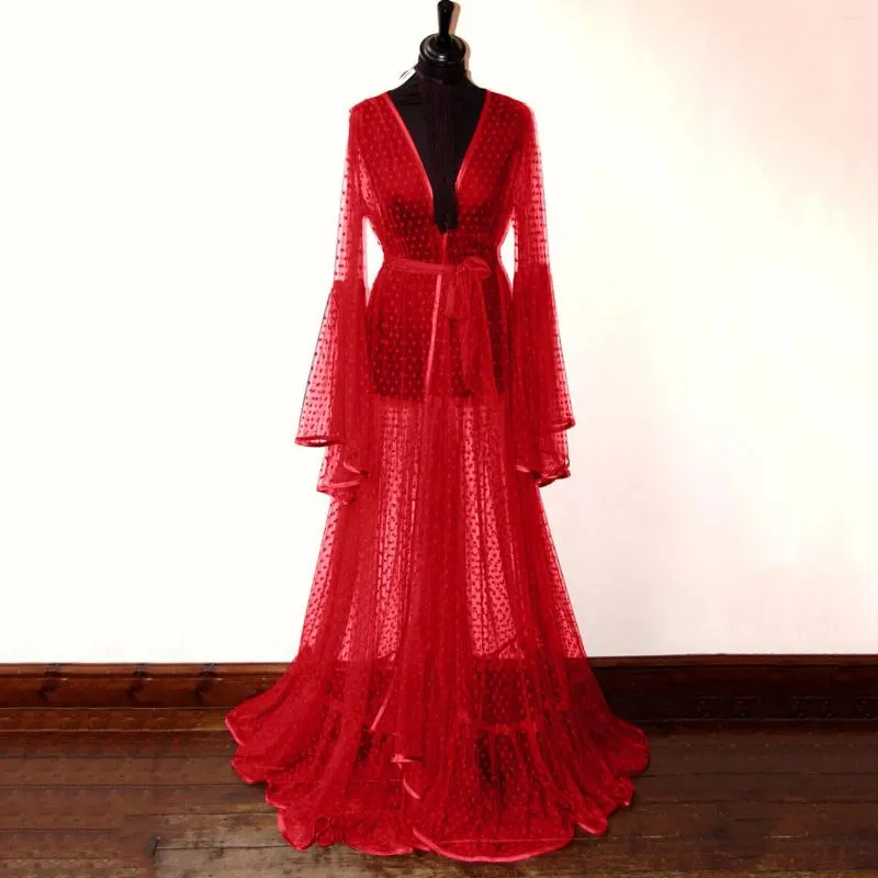 Womens Sheer Mesh Long Nightgown Robe With Fleece... From Patriciarty,  $16.94 | DHgate.Com