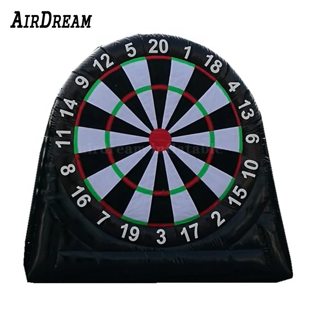 Großhandel Karneval aufblasbare Fußballbrettbrett Sportfußballspiele Target Shooting Darts Schlauchboote Shooting Dartboard