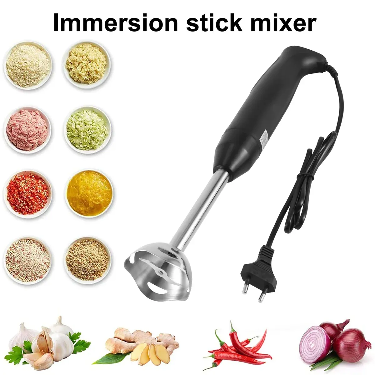 Blenders Immersion Hand Stick Blender Electric Food Grinder Grinder Handheld Cuisine Machine d'aliments complémentaires