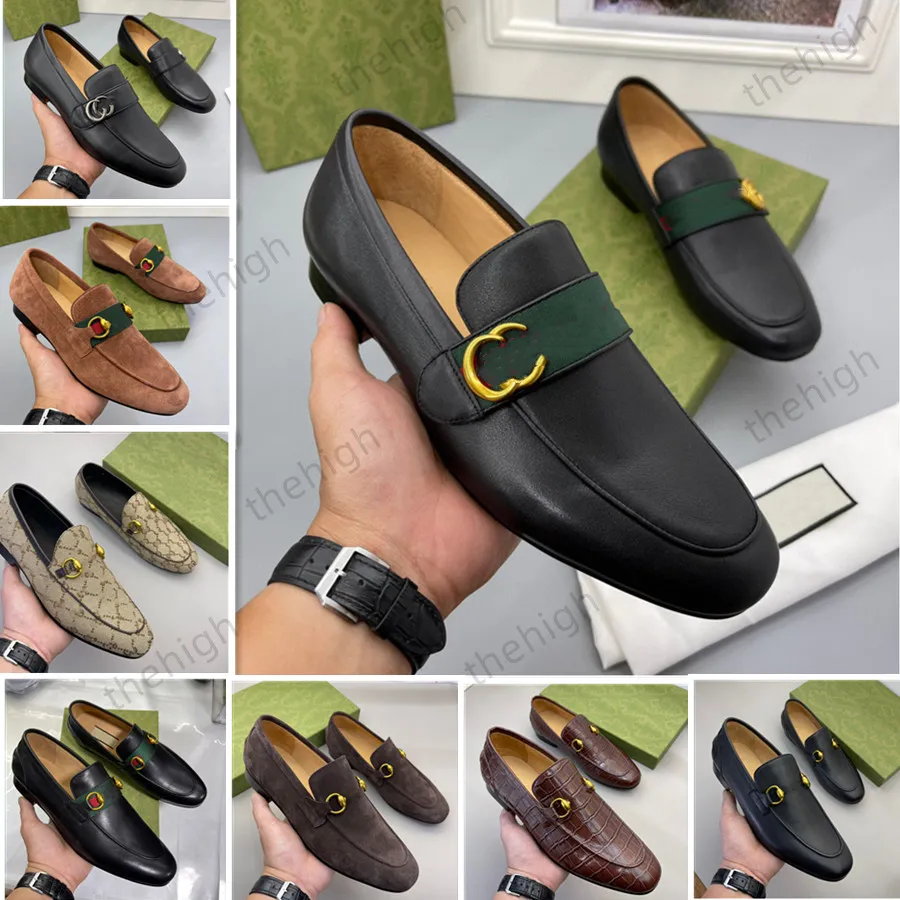 Luxurious Designer Men Dress Shoes Genuine Leather Black Brown Moccasins Business Handmade Shoe Formal Party Office Wedding Men Loafers Shoes Size45