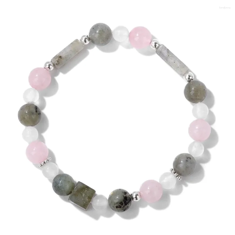 Bracelets de charme de haute qualité multiforme labradourites perles Cube Rectangle pierre femmes hommes énergie Yoga bijoux cadeau