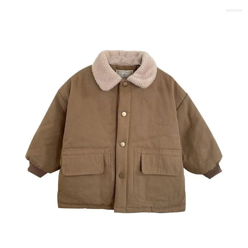 Manteau en duvet pour bébés filles et garçons, vestes à la mode pour enfants, hauts vêtements pardessus, automne hiver 2024