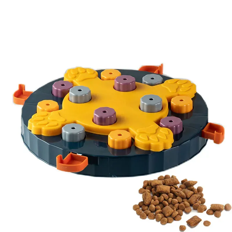 おもちゃ犬パズルおもちゃスローフィーダー食品ディスカー犬猫トレーニングゲーム用インタラクティブペットおもちゃを改善するためのIQノンスリップボウルペット用品