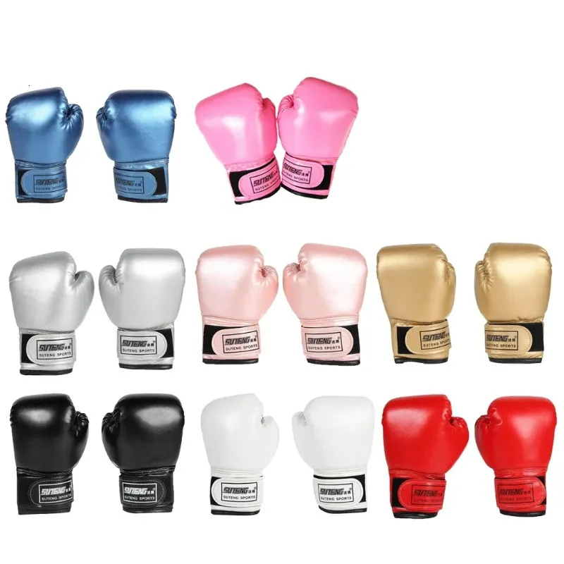 3-10 años Guantes de boxeo para niños para niños Niños Bolsa de boxeo juvenil Kickboxing Muay Thai Mitts MMA Guantes de entrenamiento Sparring 240125