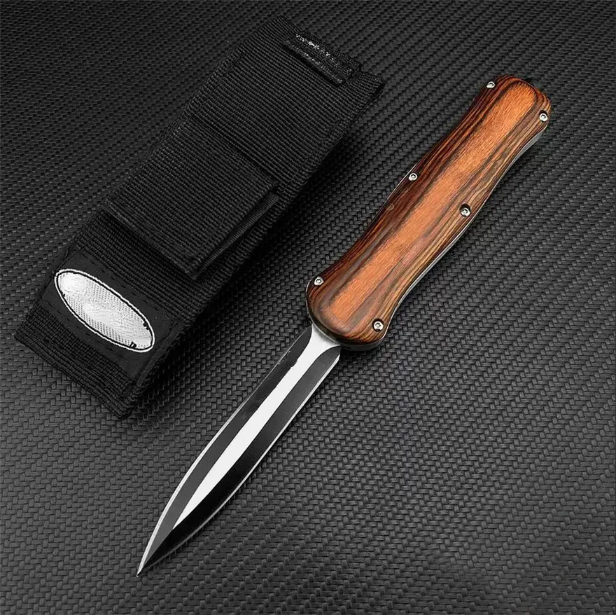 BM A016 Automatic Knives 3300 440C Steel Zinc Alloy Handle Machined EDC Pocket Tactical Gear Survival Knife with Sheath BM 4850 748 176 Tools