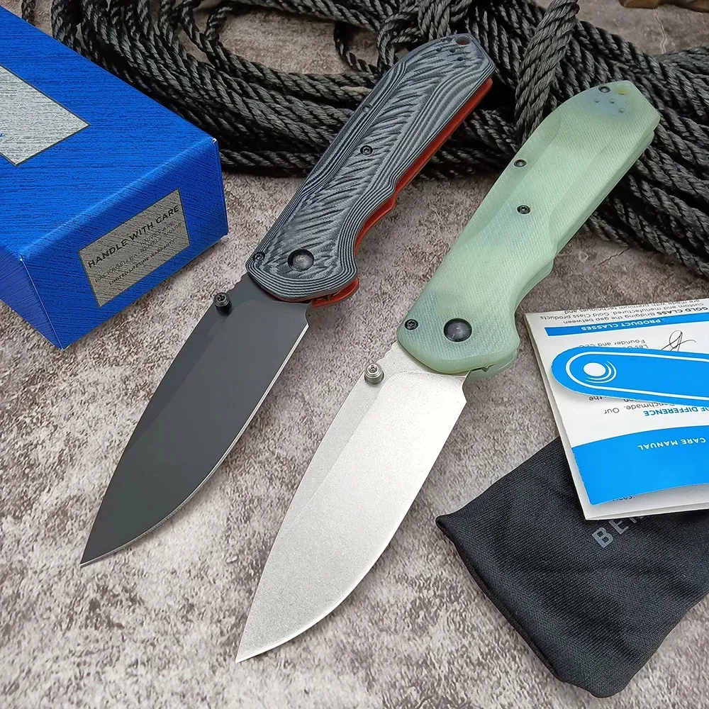 Cuchillo plegable BM 560 Freek, dureza S90V, hoja de punto de caída, mangos G10, desierto táctico, Camping, senderismo, Navajas de bolsillo EDC