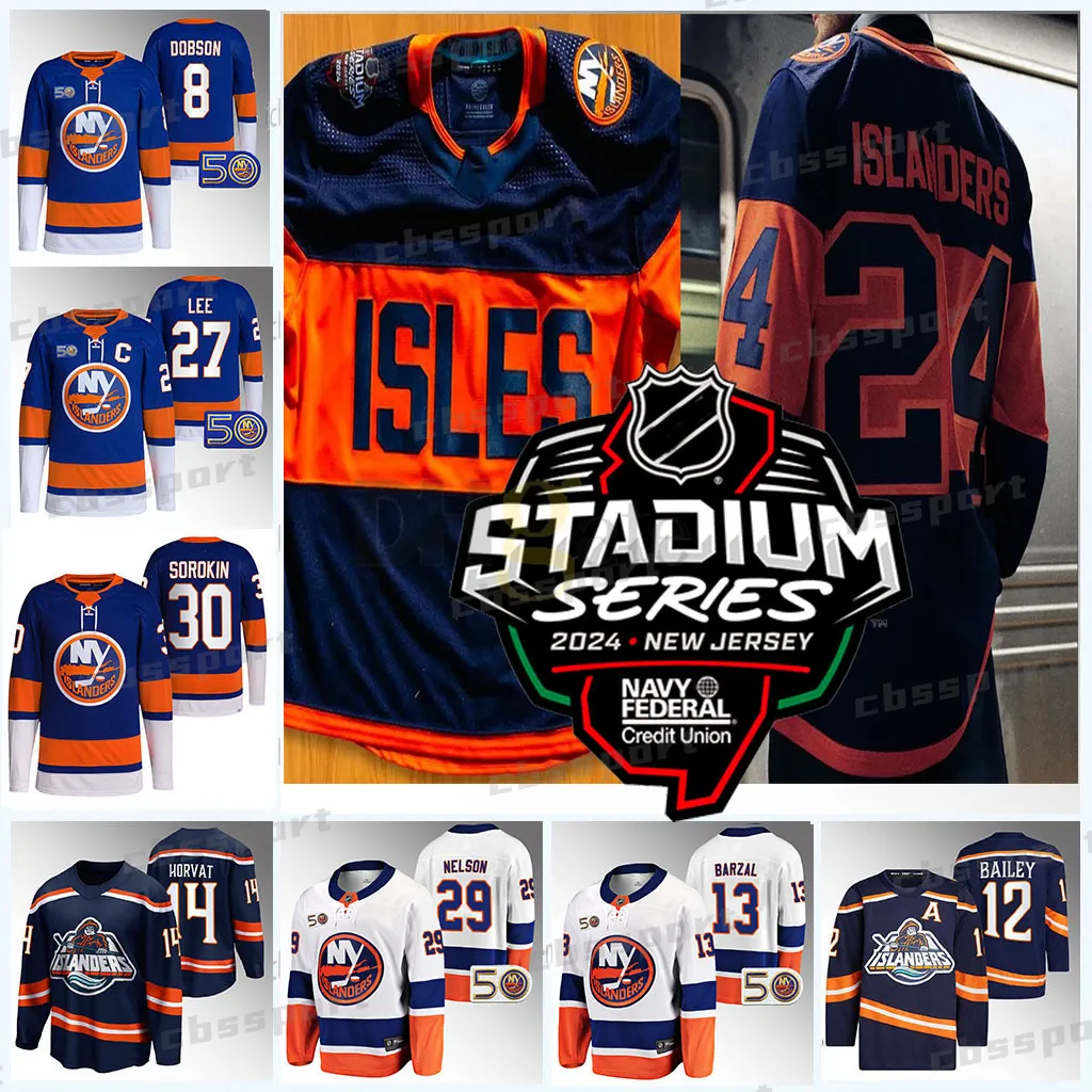 NY Anders Lee Islanderss 2024 Stadium Series Trikot Zach Parise Ilya Sorokin Adam Pelech Ryan Pulock Noah Dobson Kyle Palmieri Matt Martin Brock Nelson Bo Horvat