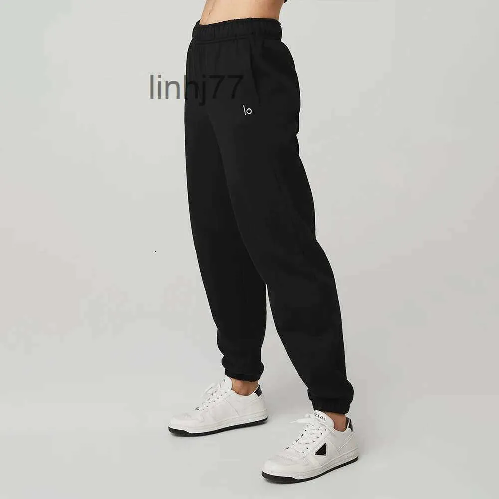 Mens Hoodies Sweatshirts Yoga Outfits Lu Pant Align Al Accolade Sweatpant Cotton Sweatpants Womens Pants Loose Fitness Slacks Lemon Workout Gry Llqw03X