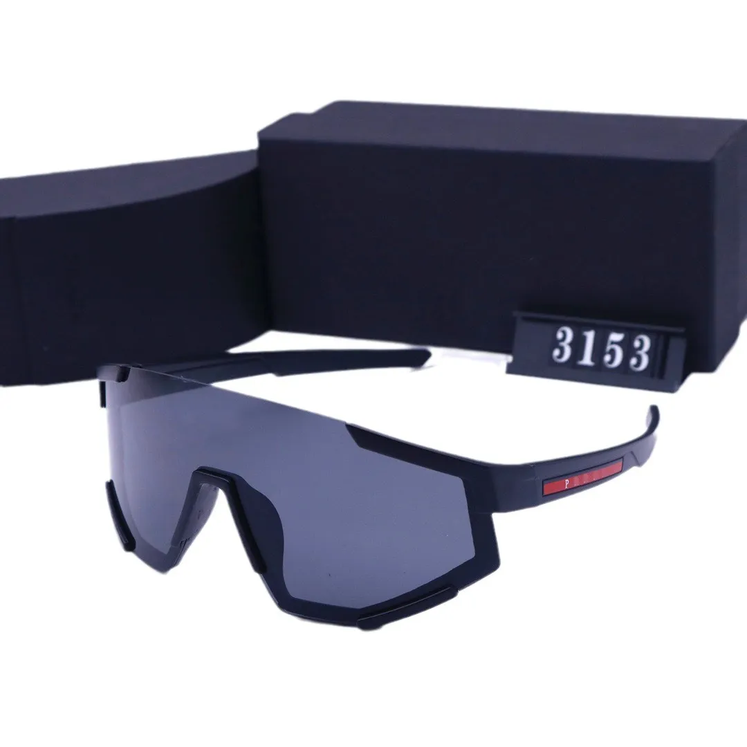 Neue Sport-Radsport-Sonnenbrille, luxuriöse Designer-Brille mit polarisierten Gläsern für Männer und Frauen, modisch, großer Rahmen, integriertes Panel, Nachtspiegel, Sonnenbrille S04W