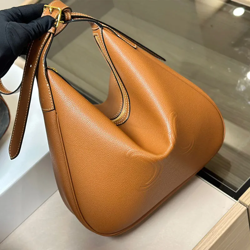 designer bag Large Capacity heloise Hobo Bag Shoulder Bags Cowhide Handbag Genuine Leather Fashion Letter Print Tote Bags High Quality Clutch Designer Handbags