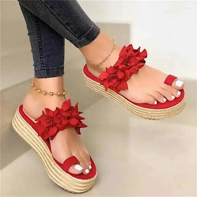 Sandals Women Platform Casual Daily Flower Slip On Sandal Ladies Beach Dress Flat Shoes Drop Female Snadals 228