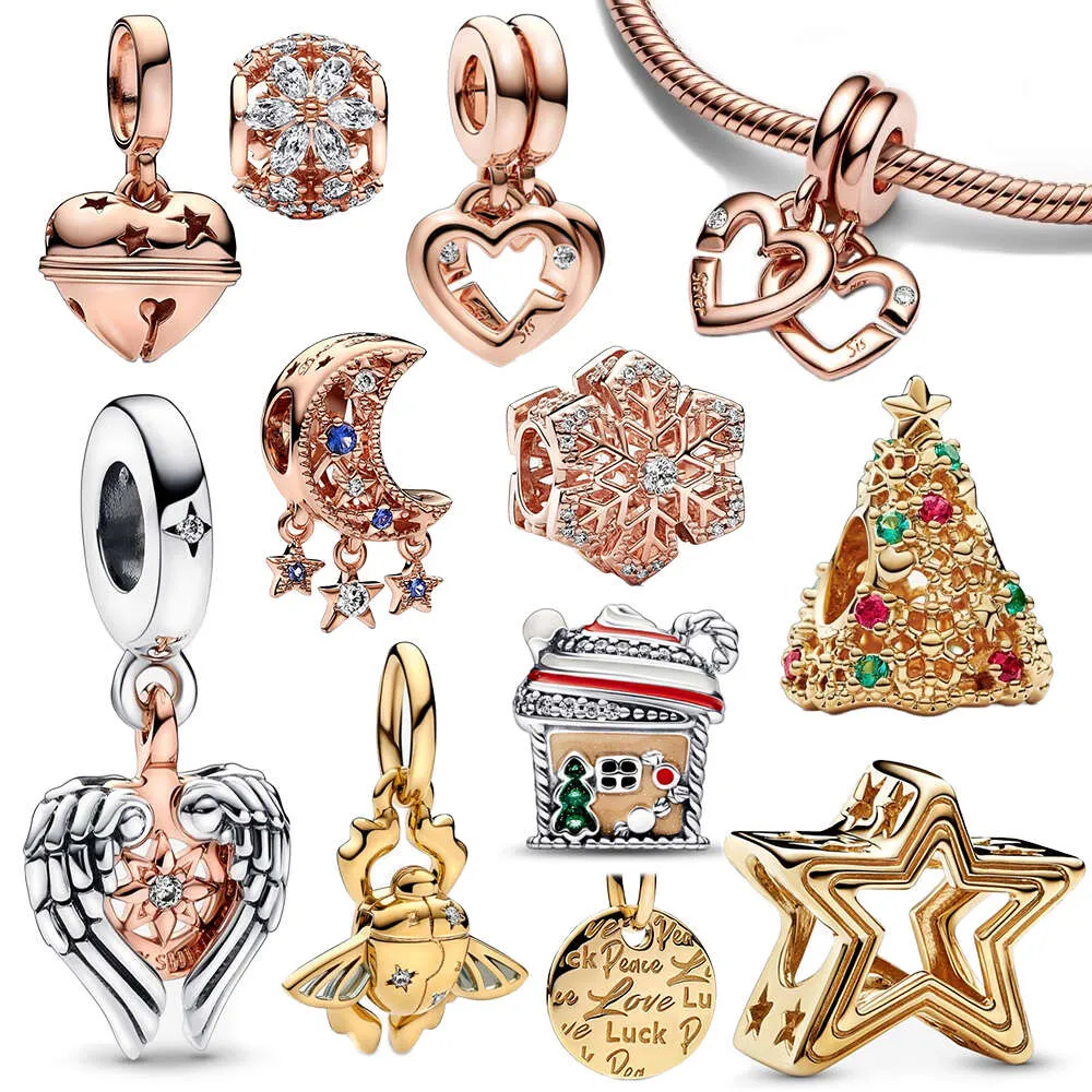 Vente de perles de clé de verrouillage, breloques adaptées au Bracelet en argent Sterling Original, breloque en forme de cœur pour pendentif, collier, bijoux