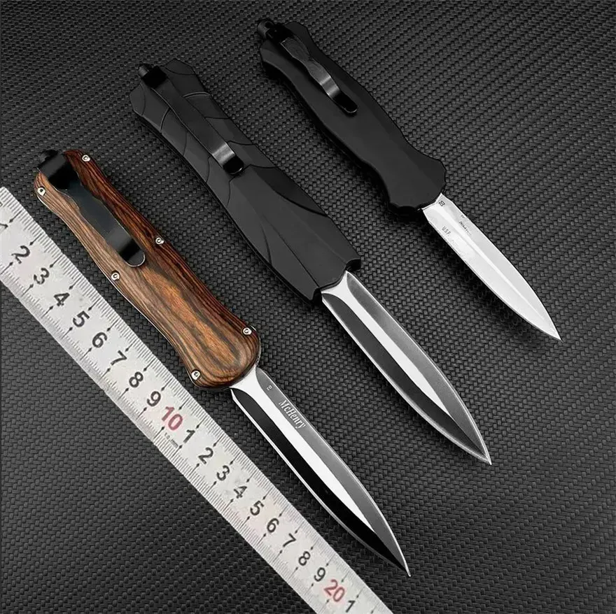 BM A016 Automatic Knives 3300 440C Steel Zinc Alloy Handle Machined EDC Pocket Tactical Gear Survival Knife with Sheath BM 4850 748 176 Tools